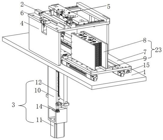 Cache type non-stop PCB feeding device