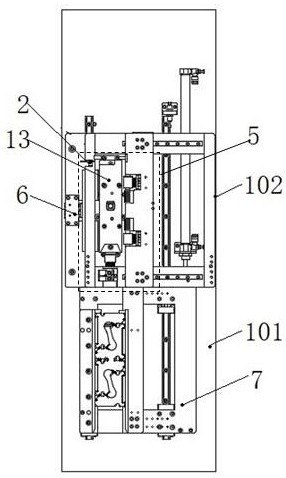 Cache type non-stop PCB feeding device