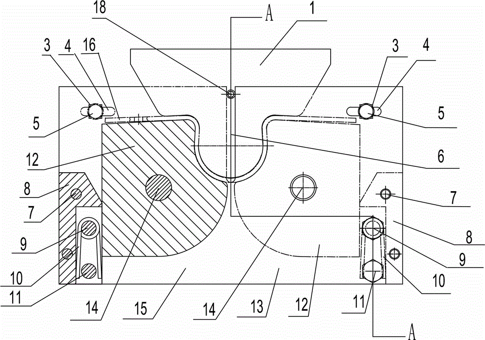 Processing molds for sheet metal pipe clamps