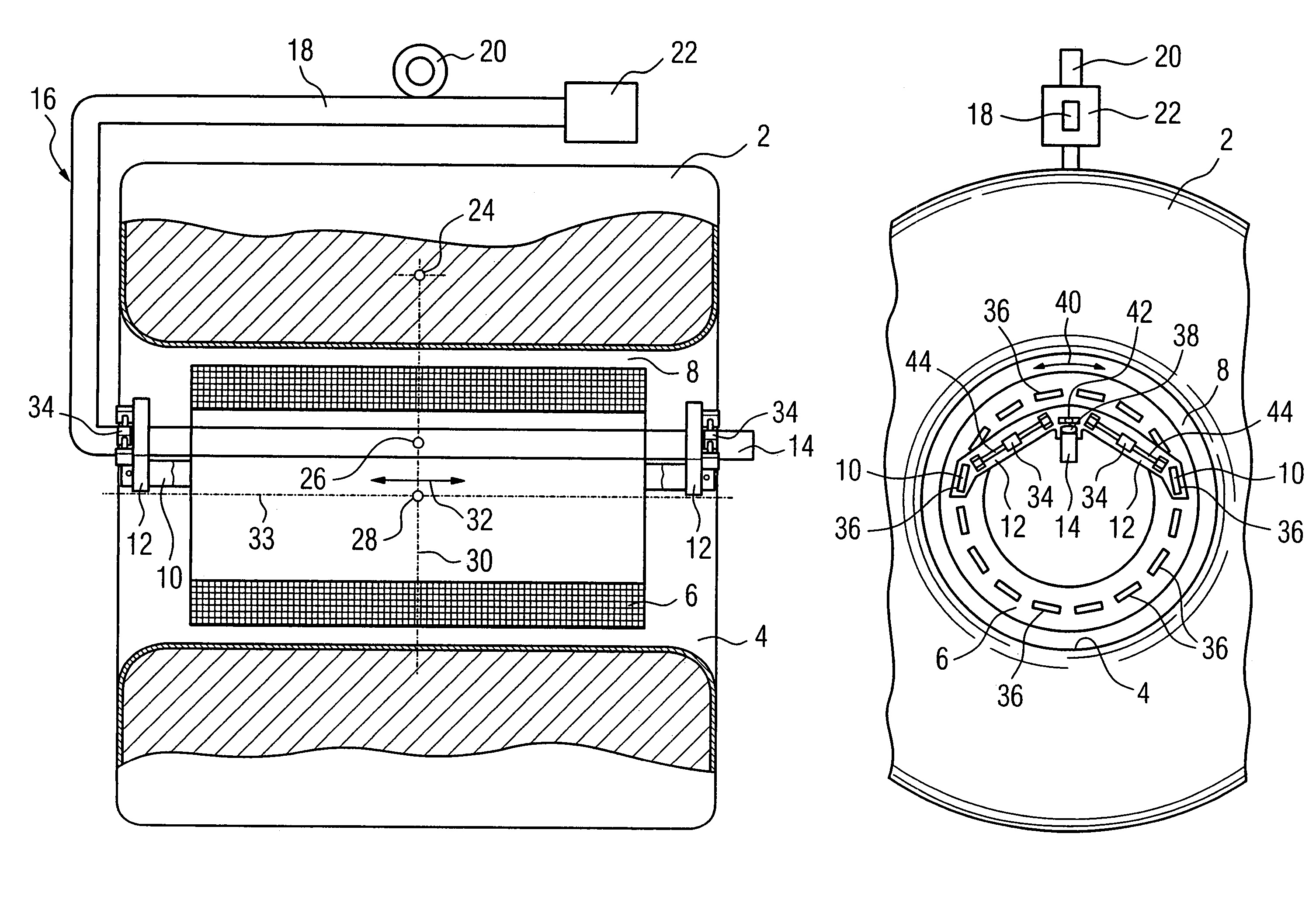 Device for installation of a gradient coil unit into a magnetic resonance apparatus