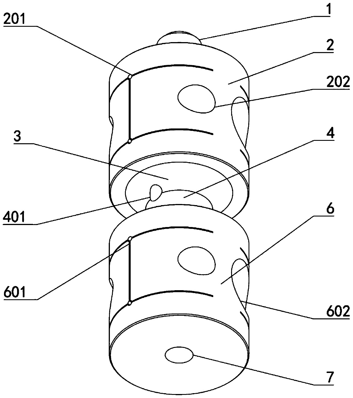 Loading device and method for asymmetric cyclic load of tested piece