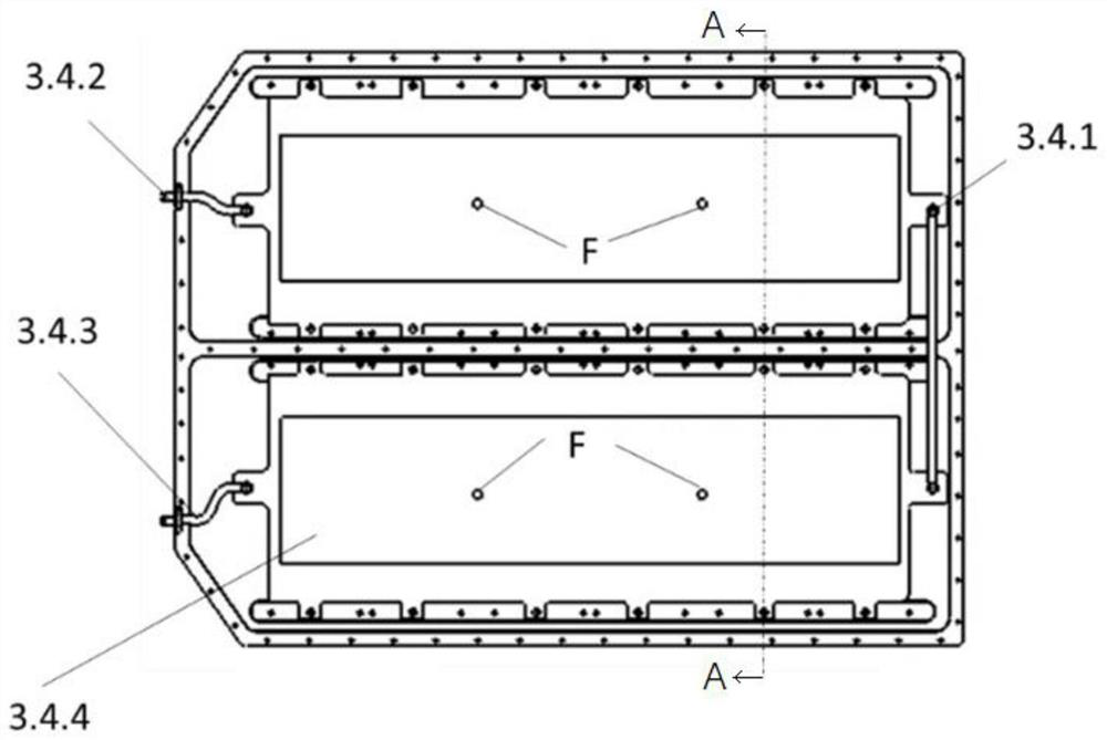 Sandwich structure bottom plate of power battery lower box body and power battery lower box body