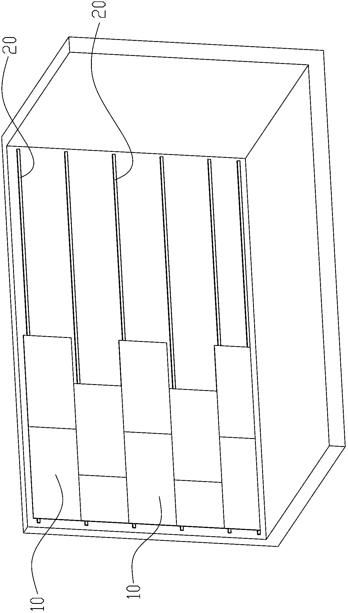 Dry-hanging wall slab structure