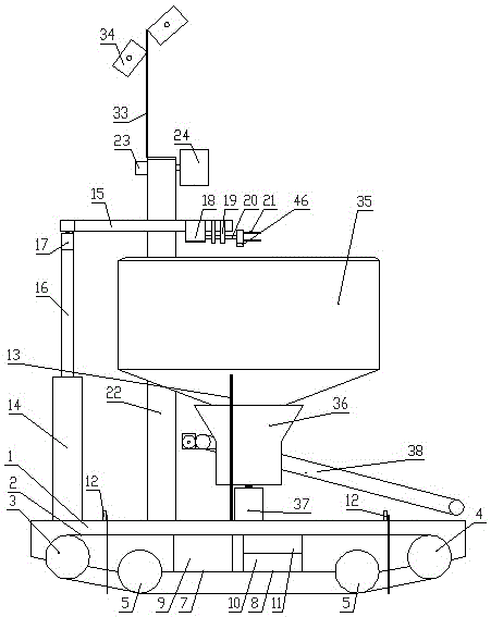 Granary fumigation pesticide feeding working robot and pesticide feeding method thereof