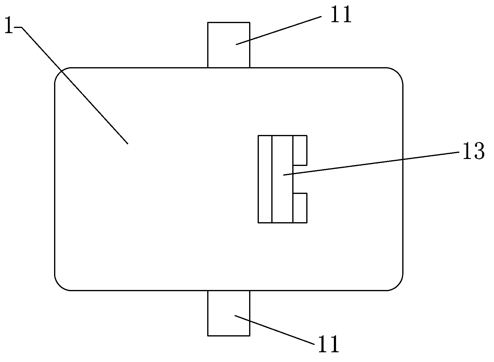 Adaptive fixing device for field strength antenna