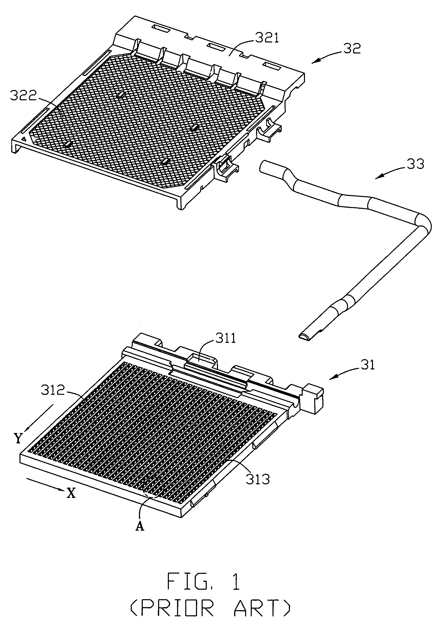 Socket connector with improved base