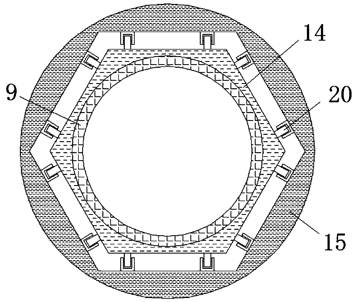 Slurry sintering device for producing soft magnetic ferrite particles