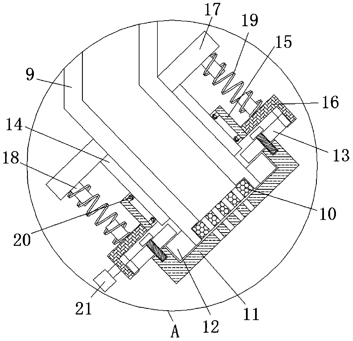 Slurry sintering device for producing soft magnetic ferrite particles