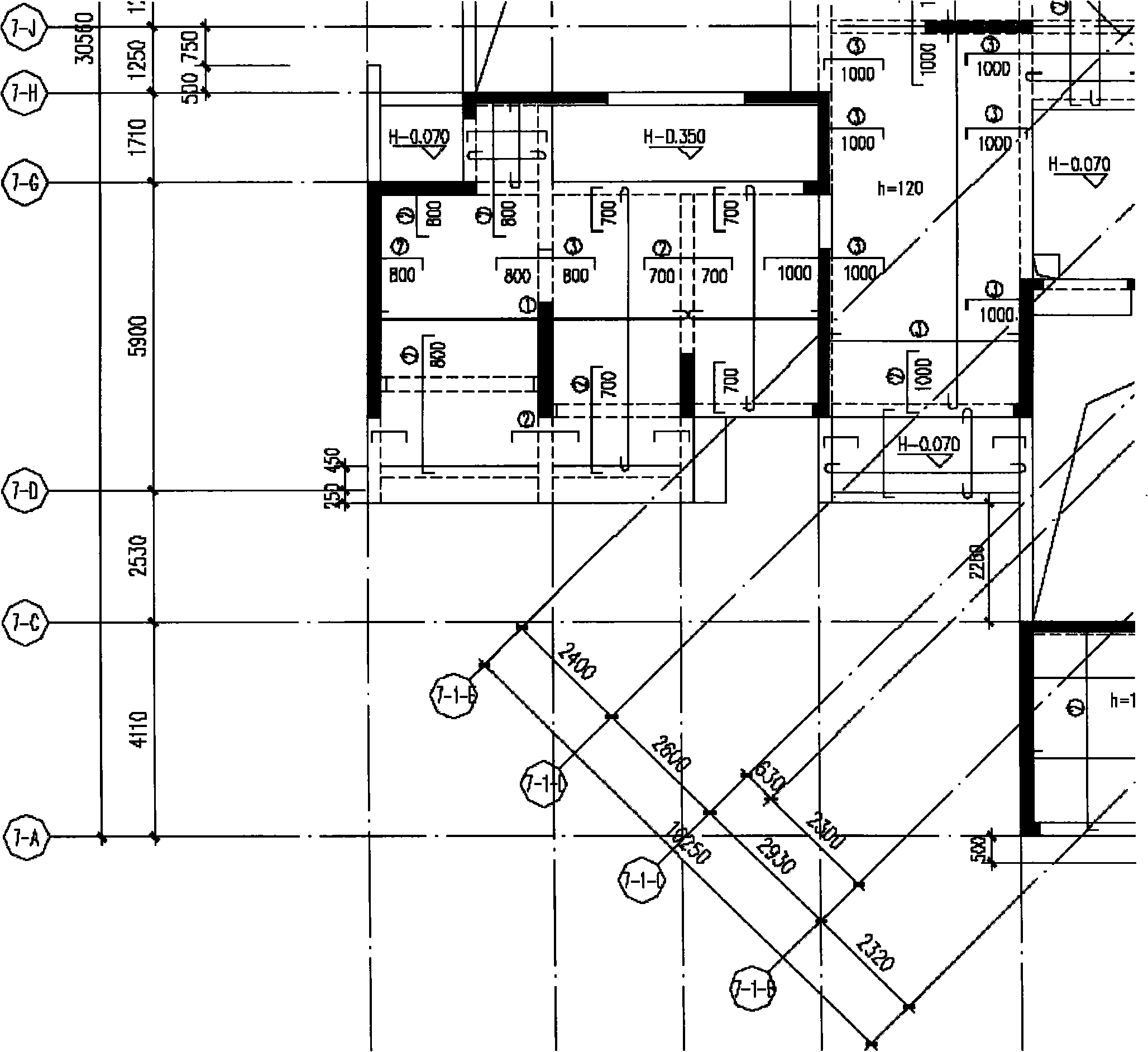 Automatic checking method for dimension line marking error in engineering drawing