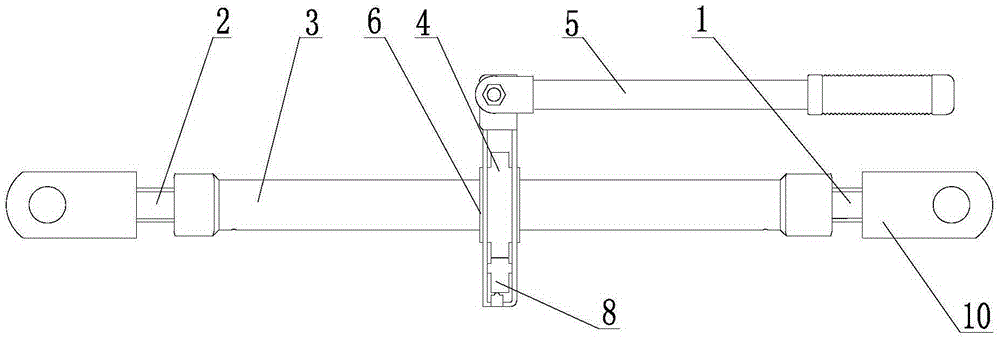 Threaded rod structure capable of quickly adjusting length