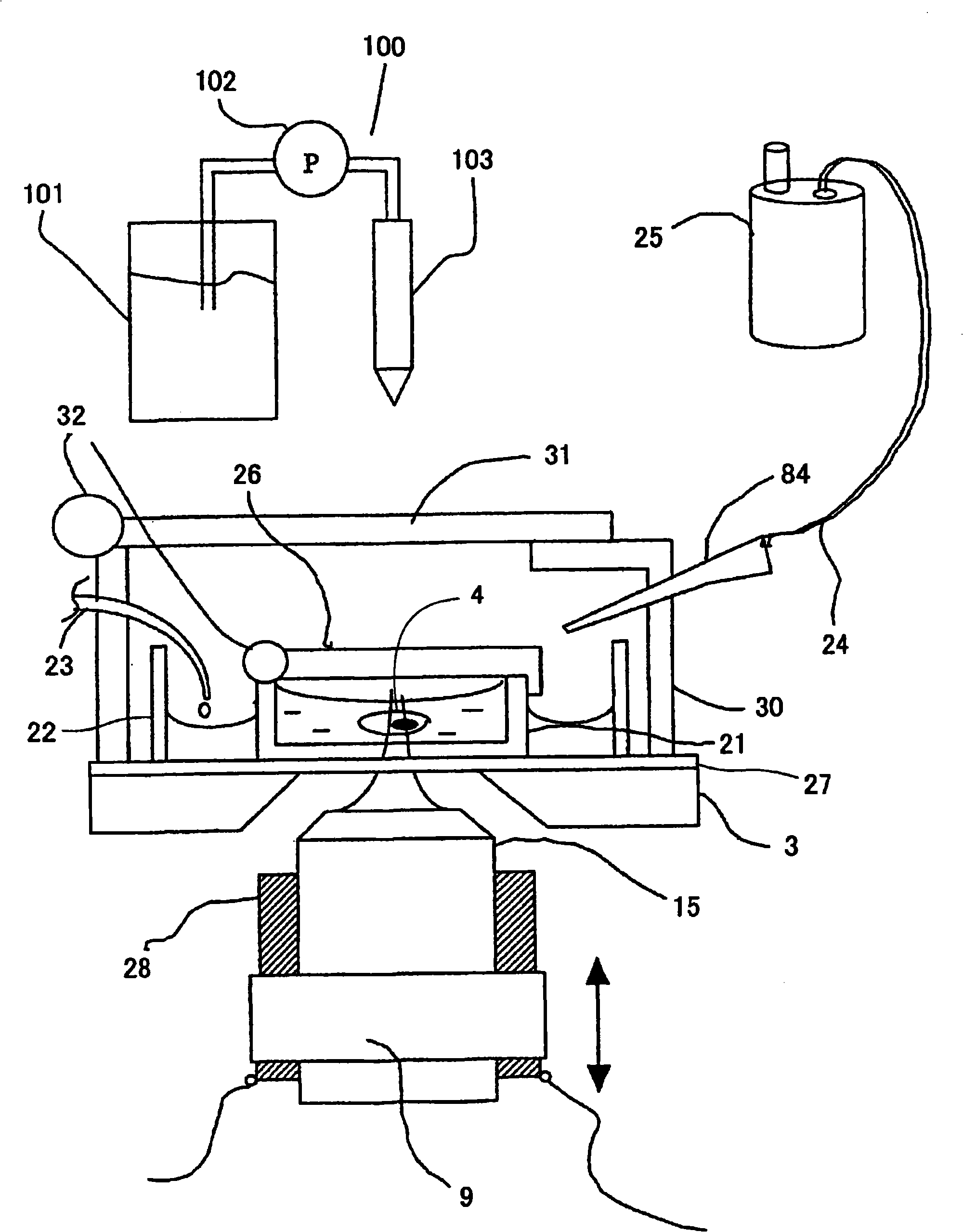 Device and method for capturing image of a sample originating from organism