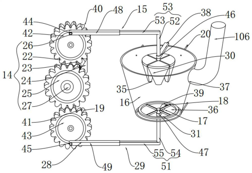 A protective skirt device for non-destructive picking of hazelnuts