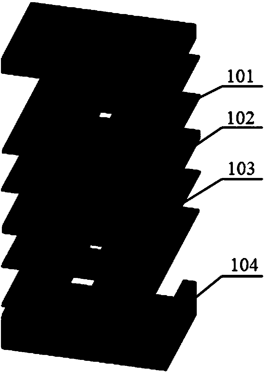 Whole-plane EMI filter integrated structure composed of round-plane PCB coupling inductors