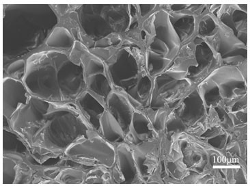 Preparation method of vaterite-containing hydrogel scaffold material