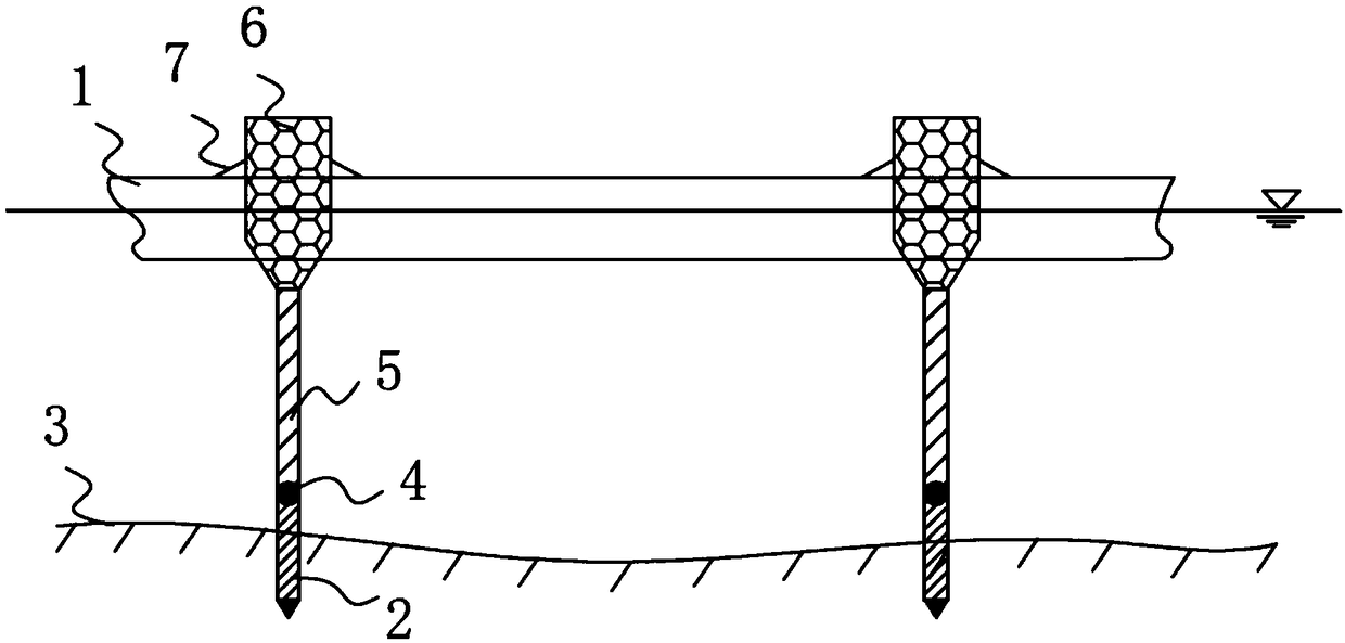 Adaptive mooring device in shallow coastal waters