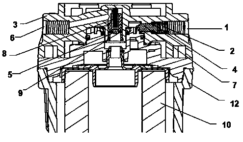 Disassembly-free water stopping structure of filter