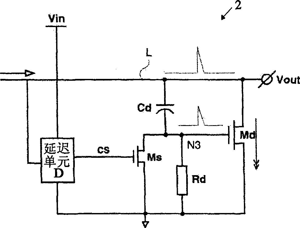 Non-capacitance low voltage difference constant voltage regulator with rapid excess voltage response