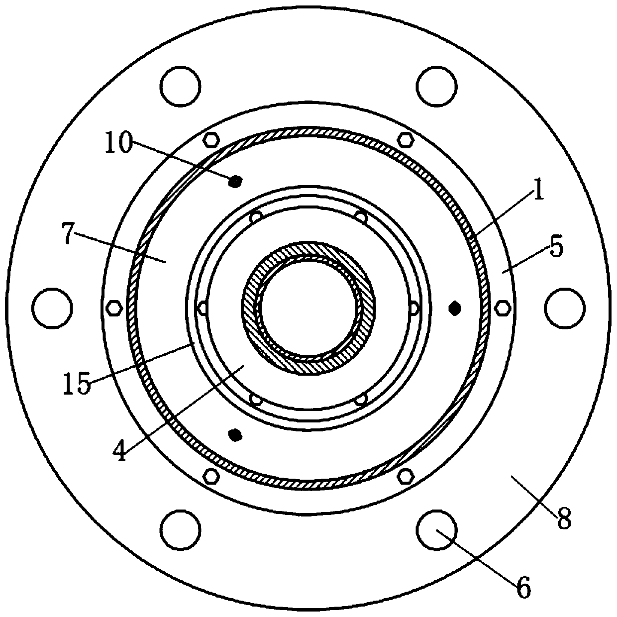 A rubber air spring damper with preset initial stiffness