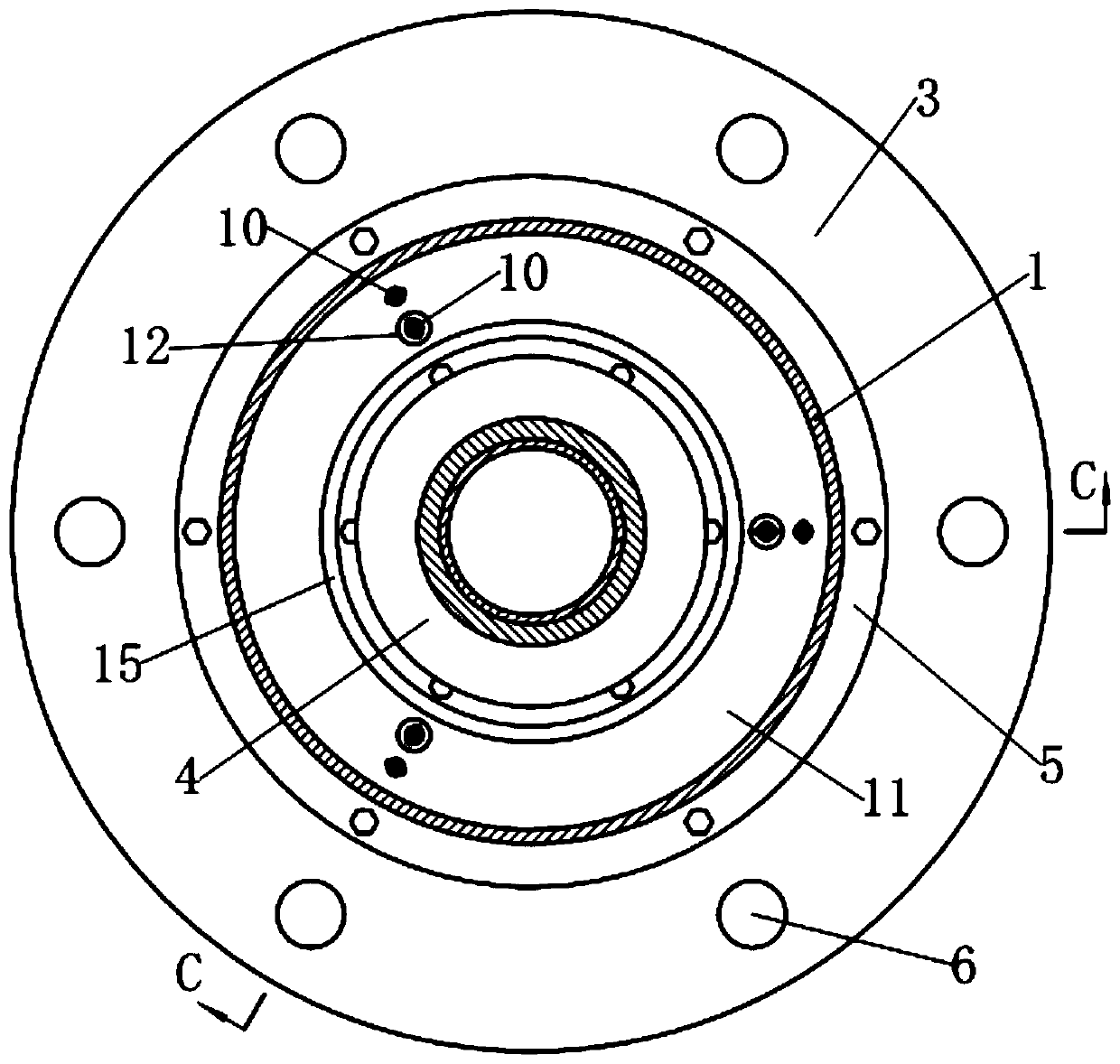 A rubber air spring damper with preset initial stiffness