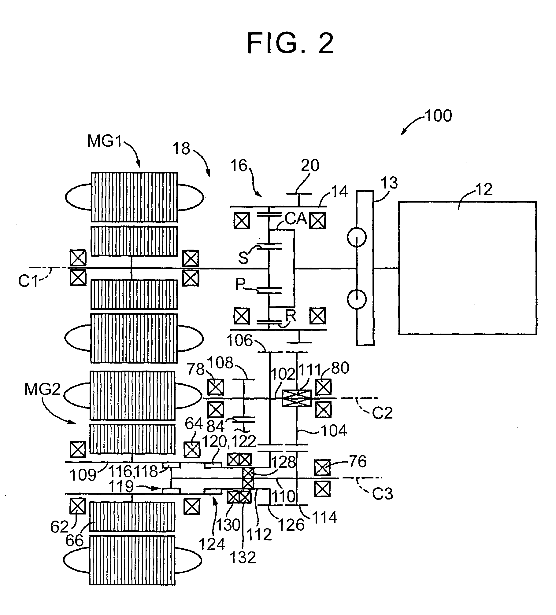 Drive device for hybrid vehicle