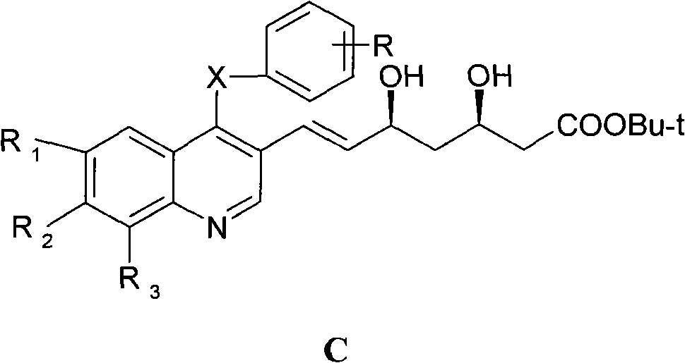 A kind of preparation method of quinoline compound and intermediate compound