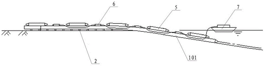 Designing method for sea-crossing steel sinking pipeline