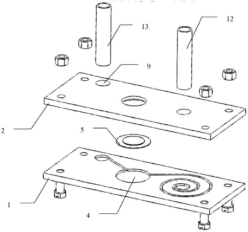 Valveless piezoelectric pump of Archimedes helical flow pipe