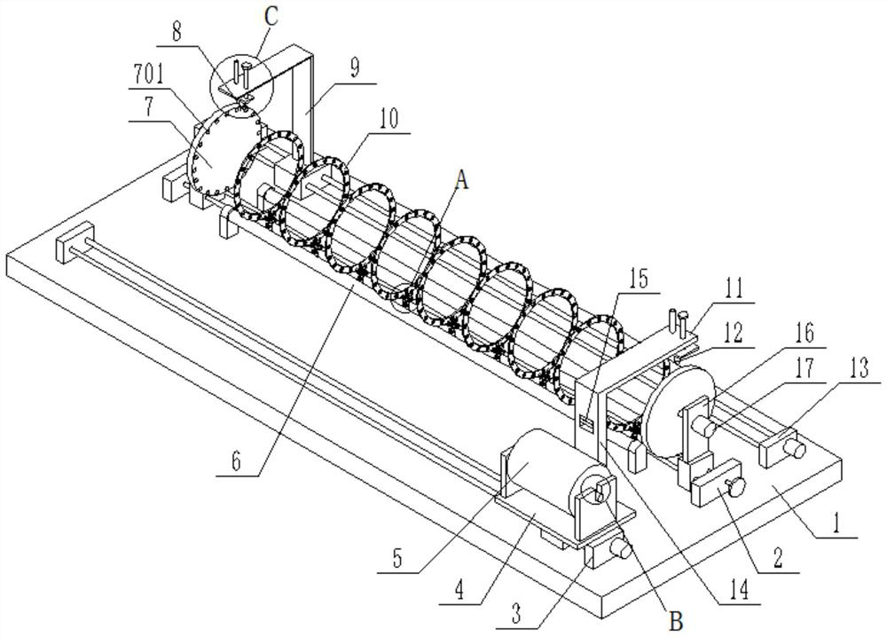 Bridge pier reinforcement cage winding device