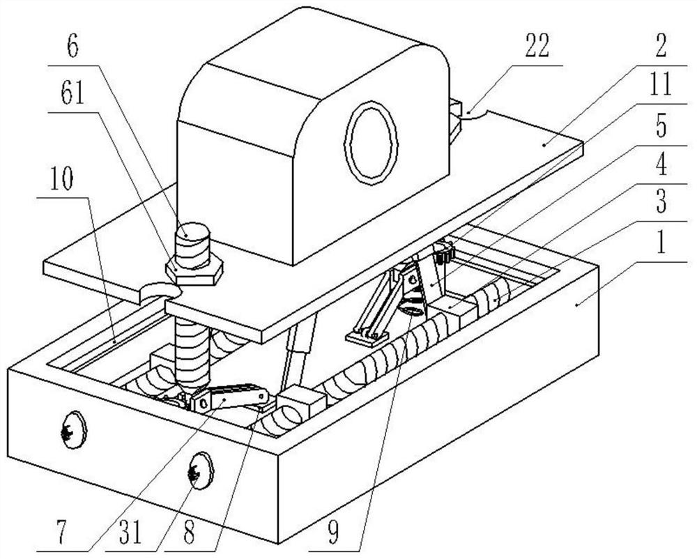 Horizontal positioning mechanism and horizontal positioning method for bearing seat