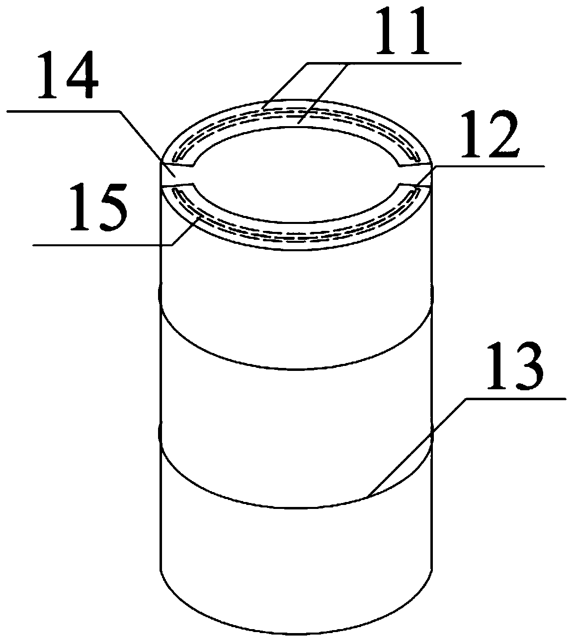 Weak-vibration blasting charging device and using method thereof