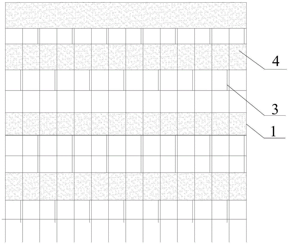 Cast-in-place reinforced concrete independent beam support device