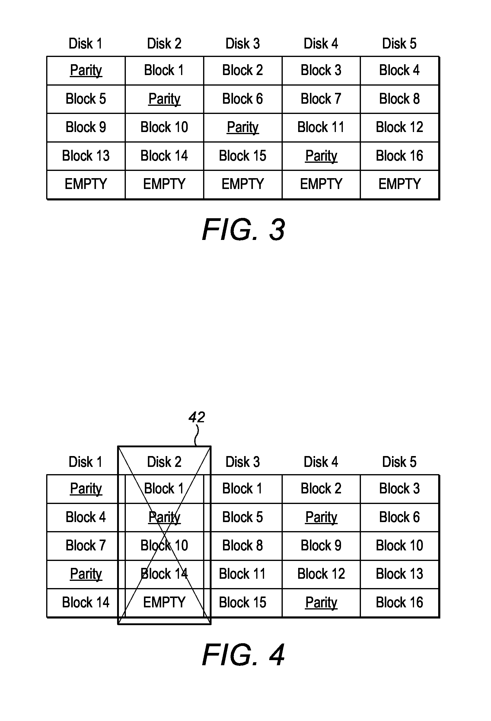 Controlling data storage in an array of storage devices