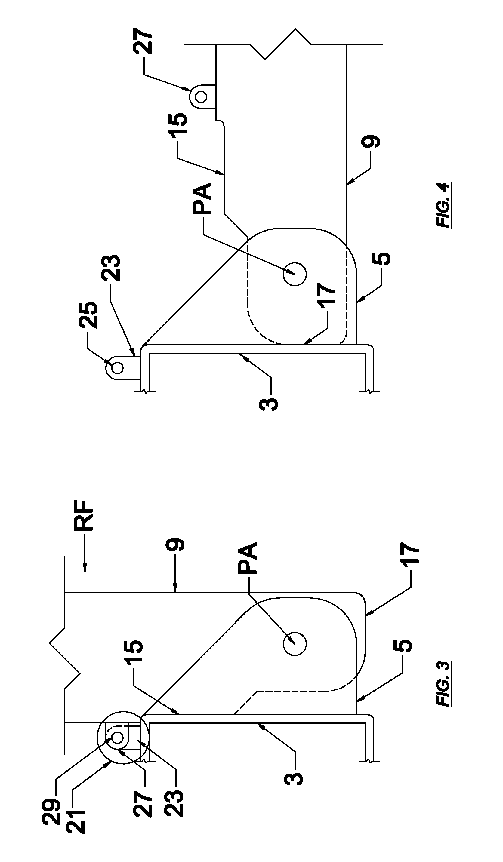 Forward folding vehicle grill guard