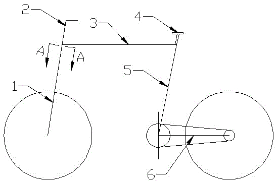 a folding bicycle