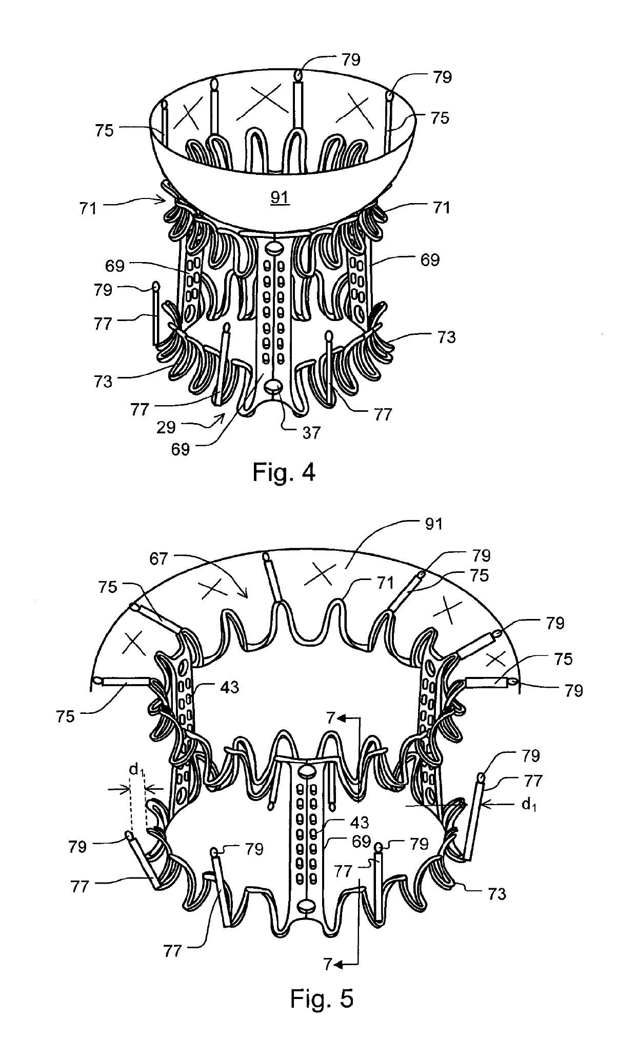 Minimally invasive mitral valve replacement with brim