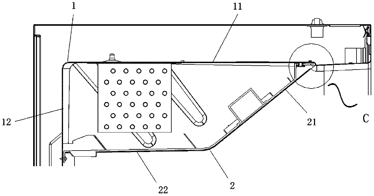 An air duct installation component