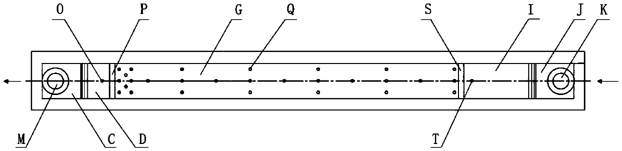 Visual measurement experiment device of critical heat flux density of integrally sintered rectangular narrow slit channel