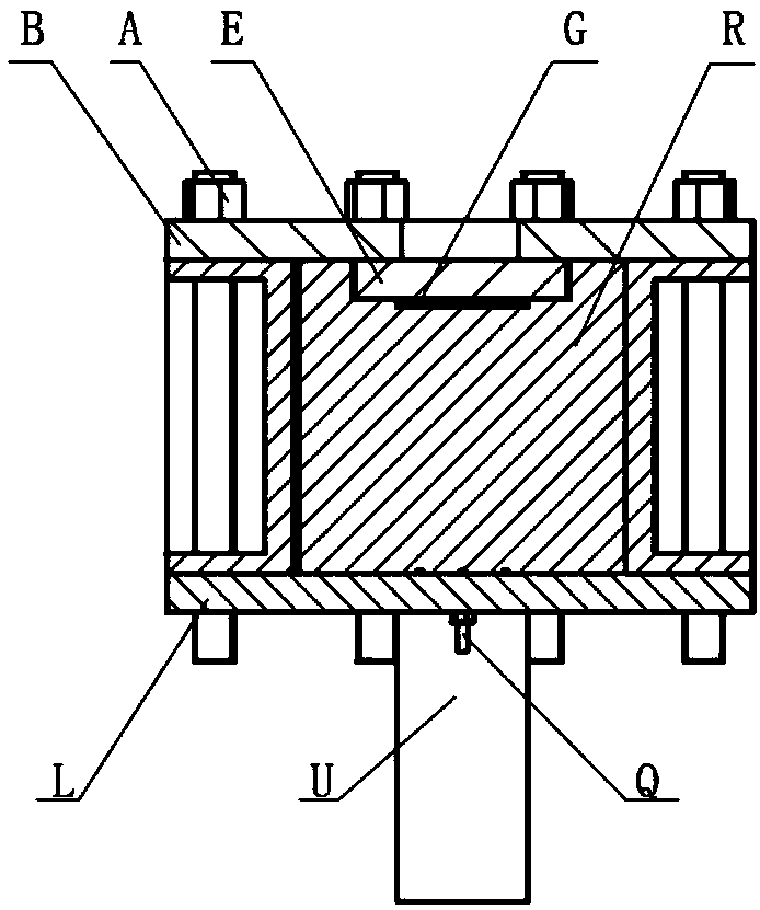 Visual measurement experiment device of critical heat flux density of integrally sintered rectangular narrow slit channel