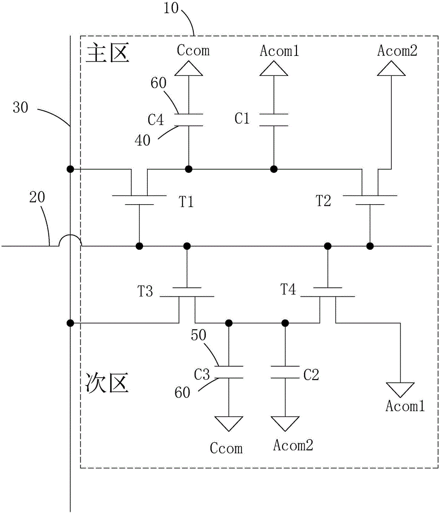 Liquid crystal display pixel drive circuit and TFT (thin film transistor) substrate