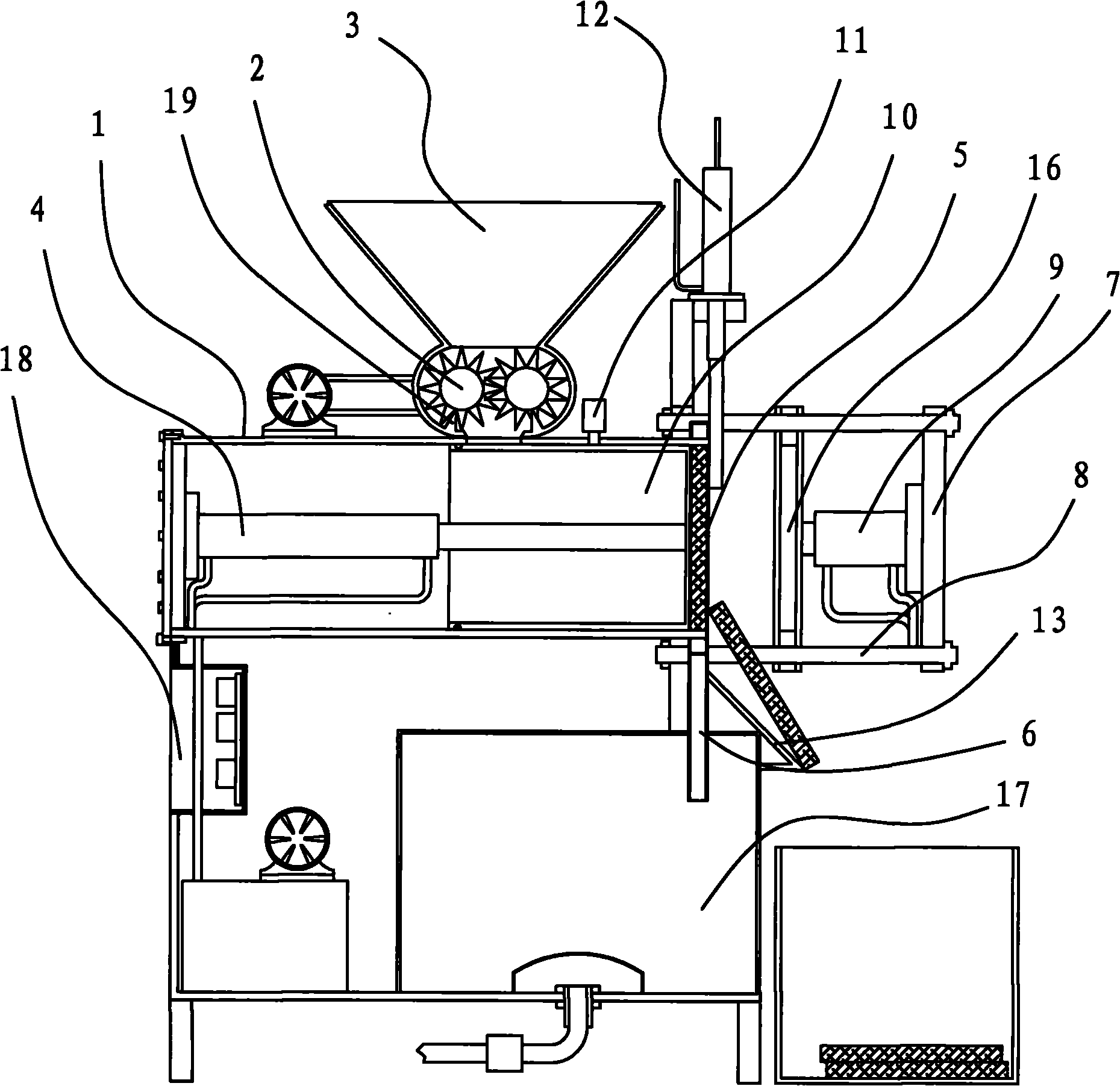 Domestic garbage processor