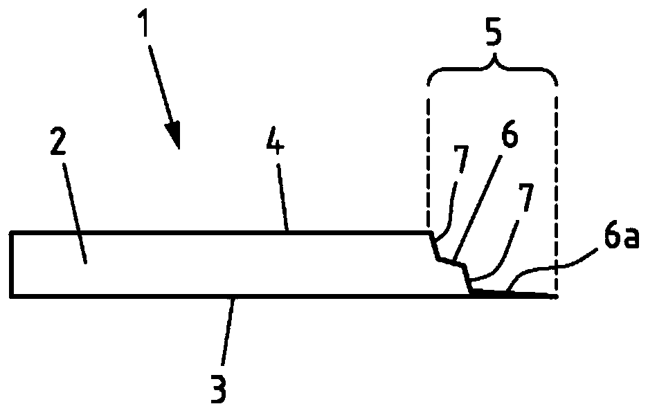 Edge strip and method for production thereof