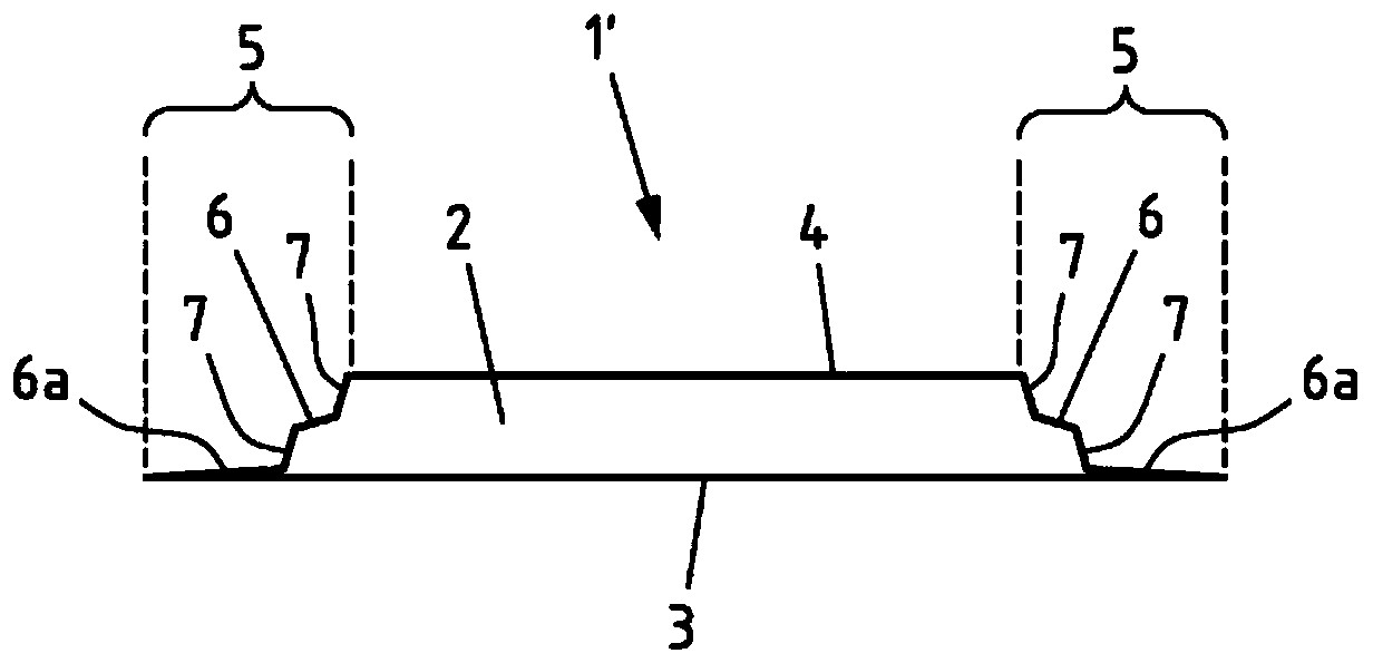 Edge strip and method for production thereof