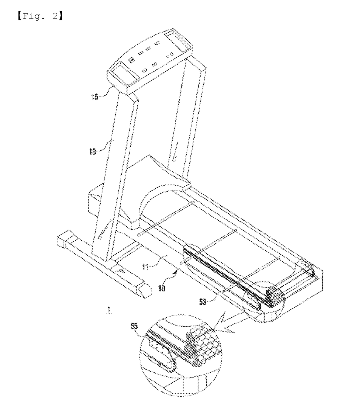 Acupressure walking machine applying pressure to foot reflex zones