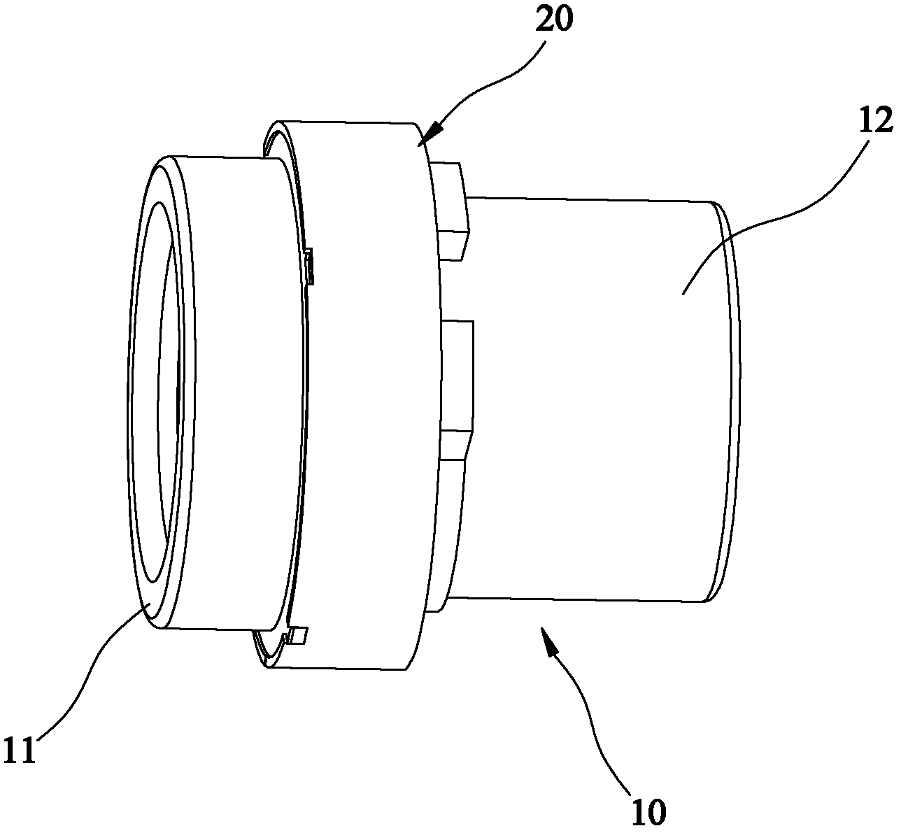 Lens module for monitoring camera