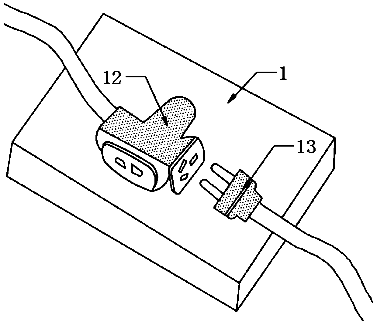 A socket waterproof device based on water buoyancy