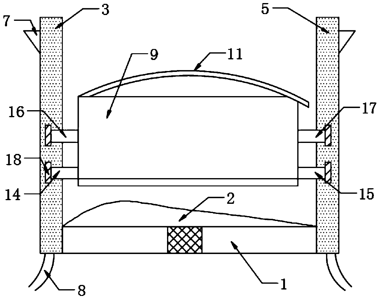 A socket waterproof device based on water buoyancy