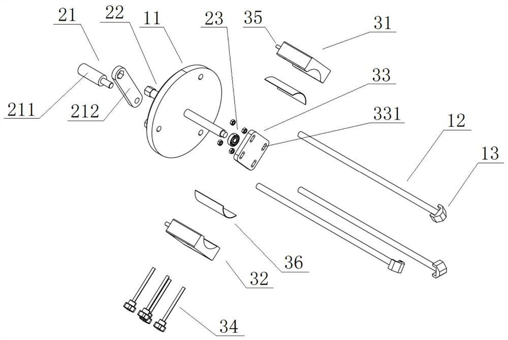 Elbow-shaped cable head pulling-out device