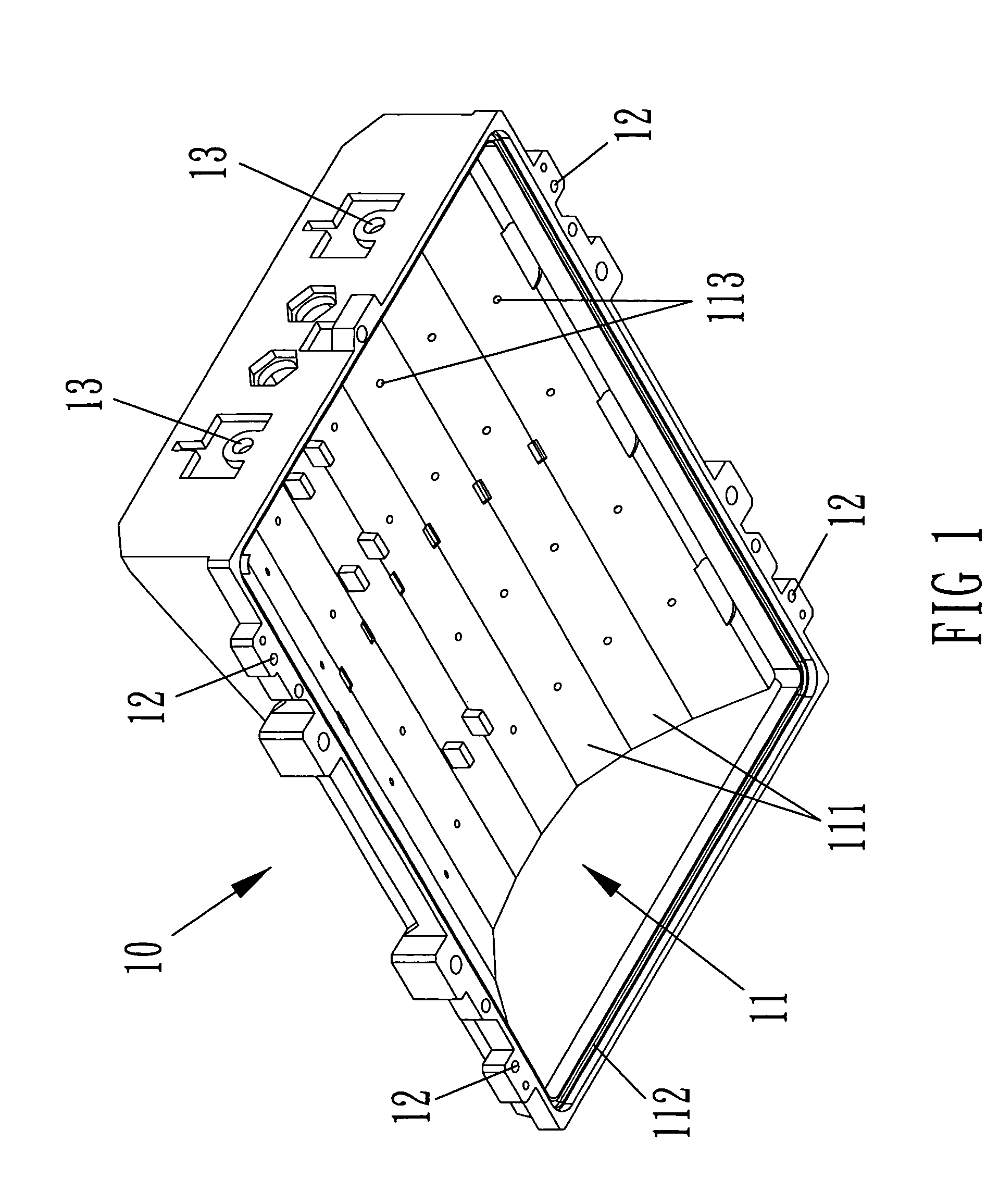 Lamp housing for high-power LED street lamp