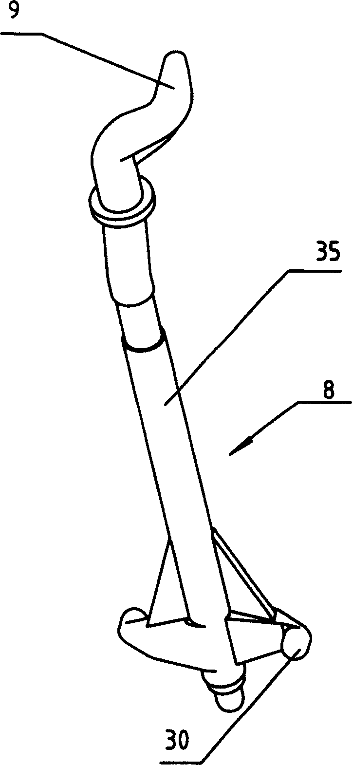 Low-voltage circuit breaker with rapid lock-jumping function