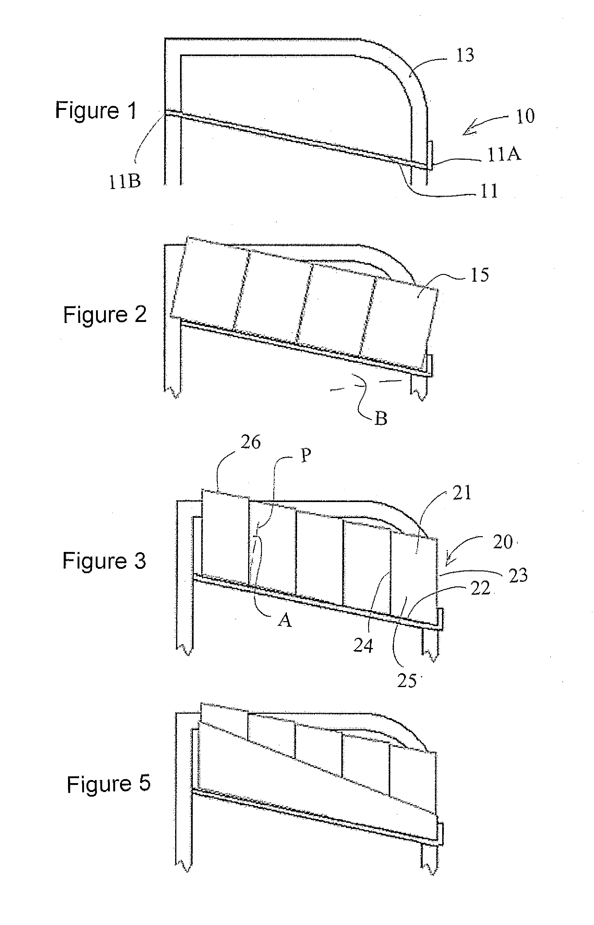 Inclined Display Shelves and Accessories Therefor